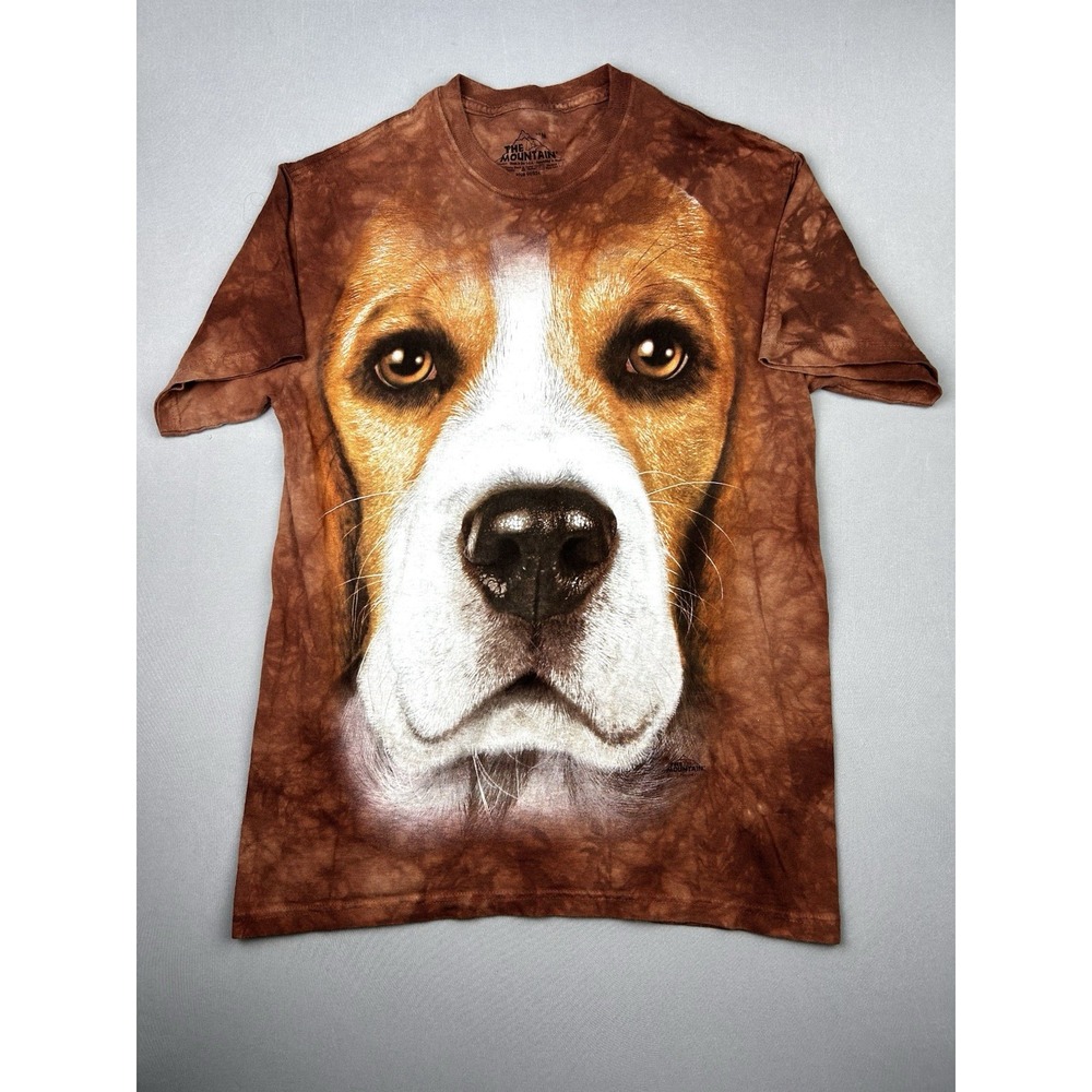 The Mountain Adult M Beagle Dog Tie Dye Graphic‎ Tee Shirt